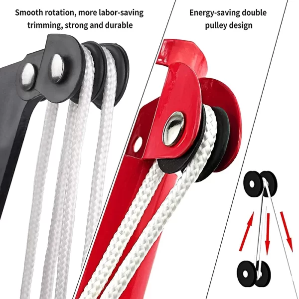 High Altitude Three Pulley Pruning Scissors Without Rod - Image 3