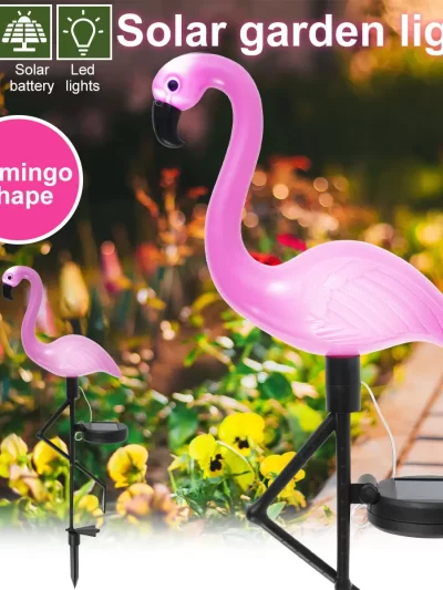 Pink Flamingo Solar Light Outdoor Courtyard Decoration Light Waterproof  LED