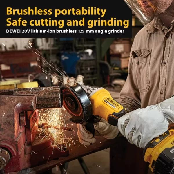 Dewalt DCG406 125MM/100MM Brushless Cordless Angle Grinder - Image 2
