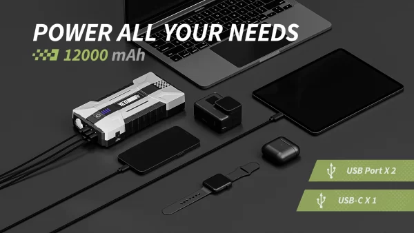 YESPER 1000A Car Jump Starter Power Bank - Image 12