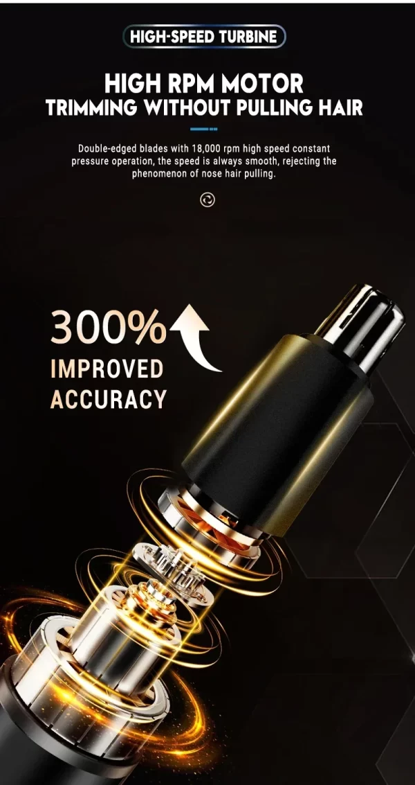 2 In 1 Electric Portable Ear And Nose Hair Trimmer Clipper - Image 25
