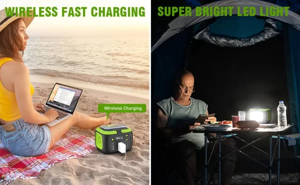 200W Portable Power Station 155Wh Solar Generator - Image 10