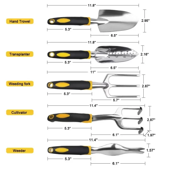 Garden Tool Hand Trowel,Rake,Cultivator,Weeder Tools - Image 14