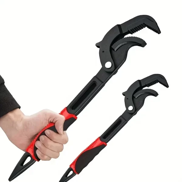 Multifunction Auto Power Grip Pipe Wrench Metal Self Adjusting Spanner