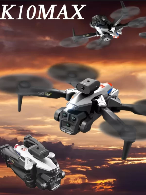 2 Batteries K10 MAX: 3 Camera Remote Control Drone w/camera - Image 7