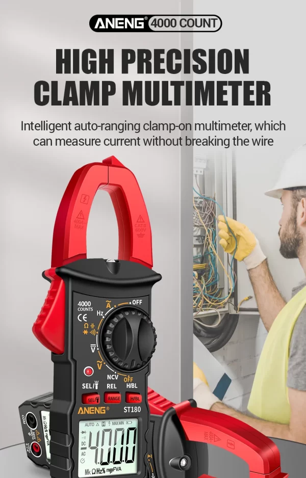 ANENG ST180 AC Current Clamp Meter - Image 10
