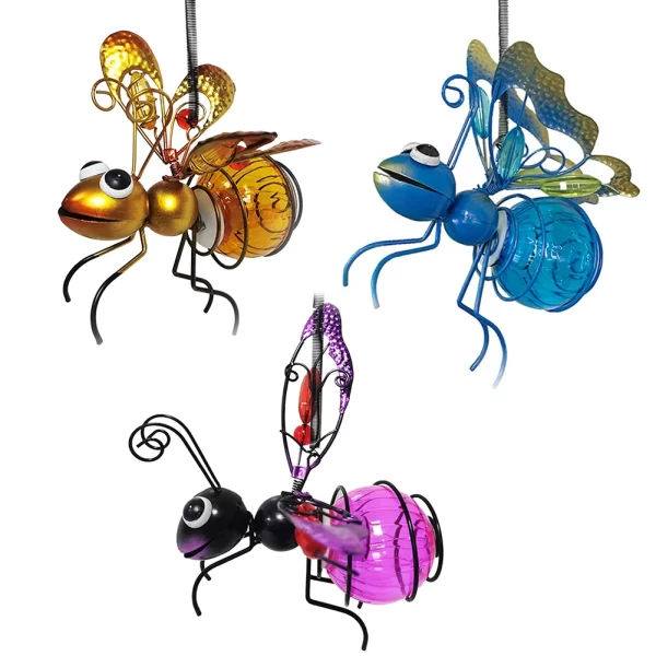 Solar Hanging Bug Light Flying Insect Fairy Lamp Garden Bug Light - Image 9