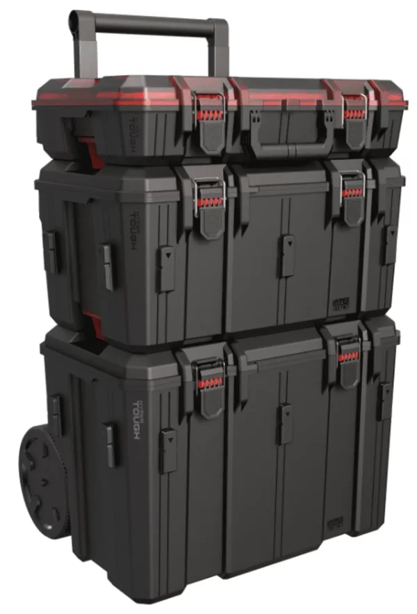 Hyper Tough 3 Piece Modular Rolling Toolbox System - Image 7