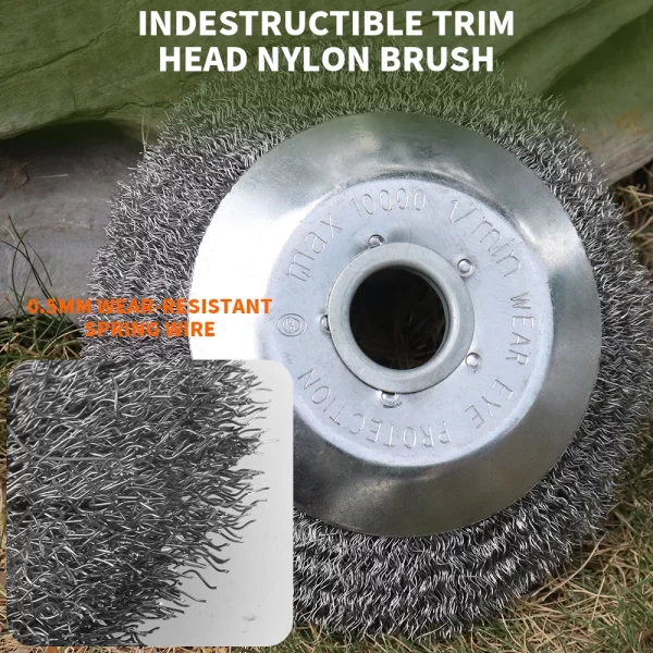 Landscaping Weeding Machine 6/8 Inch Weeder Rotary Weed Brush - Image 4