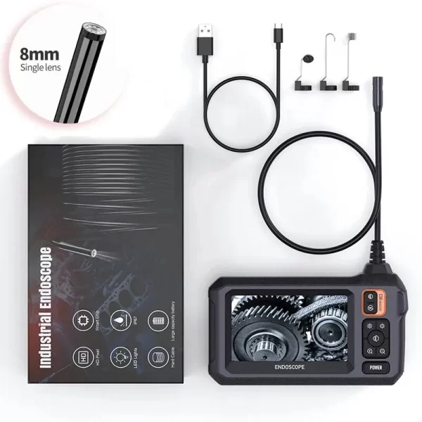 Industrial Endoscope Camera 8mm HD1080P 4.3inch IPS Screen - Image 7