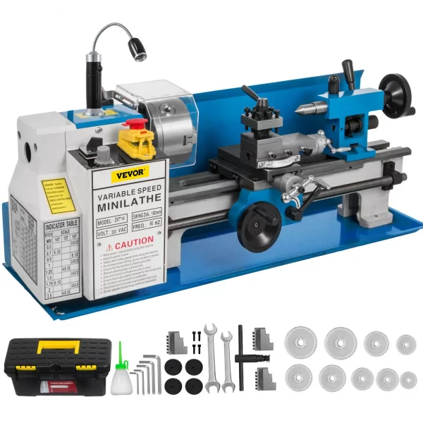 VEVOR Mini Metal Lathe Machine 7"x14" - Image 9