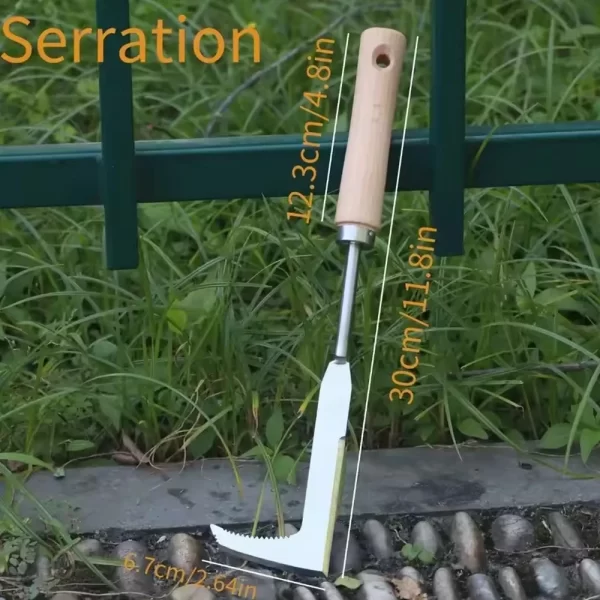 1PC Heavy Duty Carbon Steel Mower Sickle Manual Weeding T00l - Image 5