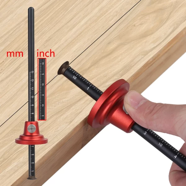 Woodworking European Style Scriber Metric/Inch Scale Blade Scribing Tools