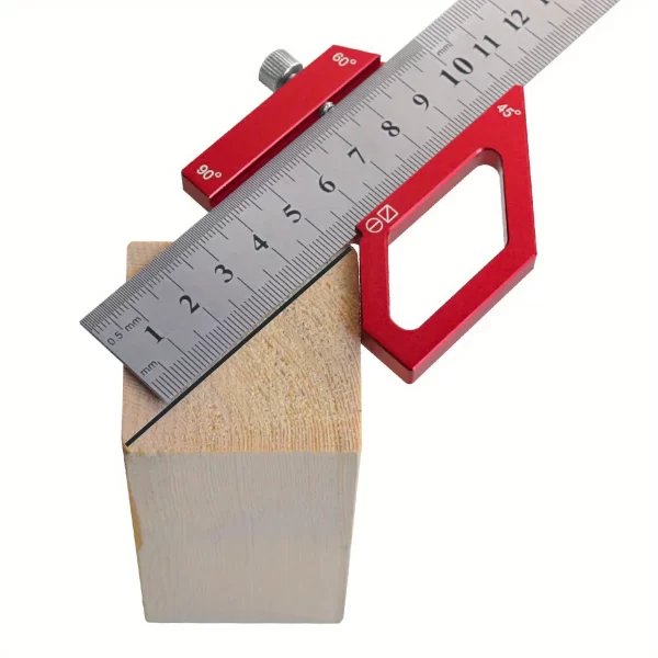 Woodworking Steel Ruler Positioning Block,Center Finder 45/60/90 - Image 12