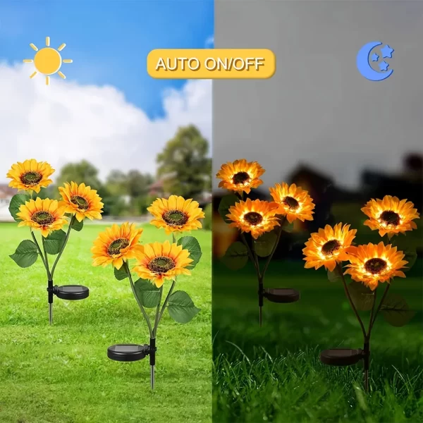 LED Solar Simulation Sunflower Lights Garden - Image 3
