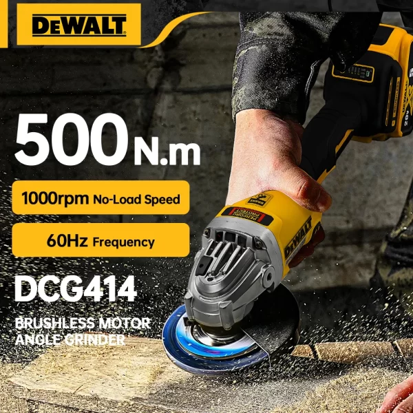Dewalt DCG414 Angle Grinder Polishing Cutting Tools 20V - Image 4