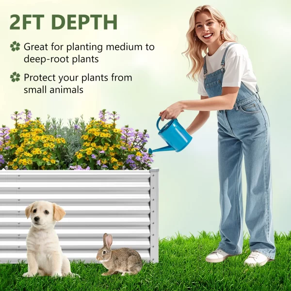 Raised Garden Bed Large Metal Planter Box Kit - Image 10