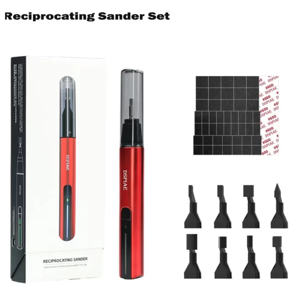 DSPIAE ES-A Reciprocating Sander DIY Electric USB Charge Grinding Pen Plastic Model Sanding Heads Sandpaper - Image 20