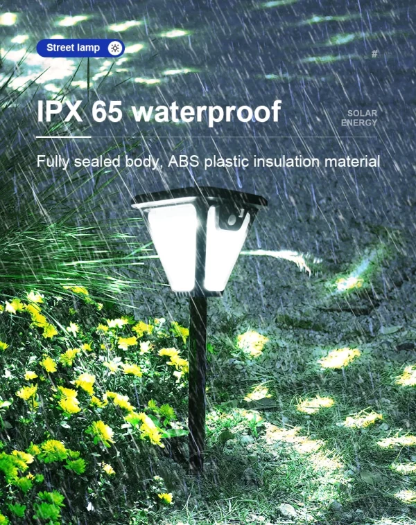 5000K Solar Pathway Garden Decor Lights Outdoor With Motion Sensor IP65 Waterproof - Image 14