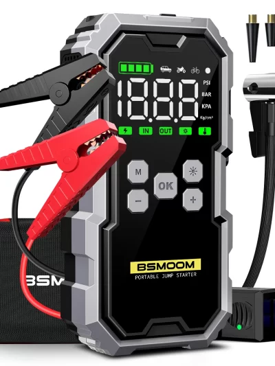 7000A Car Jump Starter with Air Compressor Battery Booster
