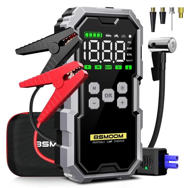 7000A Car Jump Starter with Air Compressor Battery Booster