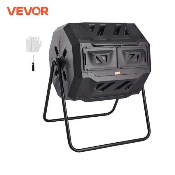 VEVOR Compost Bin 18.5/37/43-Gal Dual Chamber