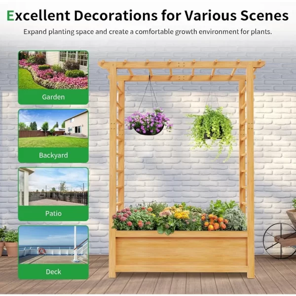 Raised Garden Bed with Trellis - Image 6