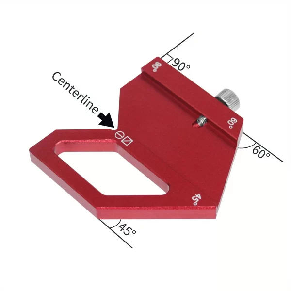 Woodworking Steel Ruler Positioning Block,Center Finder 45/60/90 - Image 5