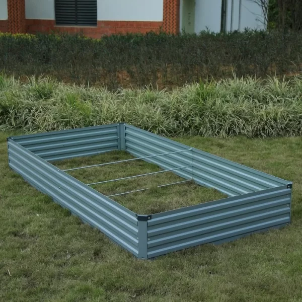 8x4x1ft(2 Pack) Galvanized Raised Garden Bed - Image 6
