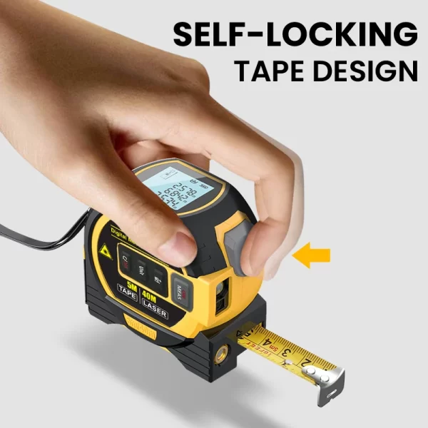 1pc Laser Tape Measure 3 In 1 Digital Tape Measure - Image 9