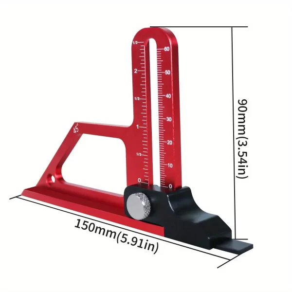 Adjustable Table Saw Depth Gauge 0-60mm - Image 2
