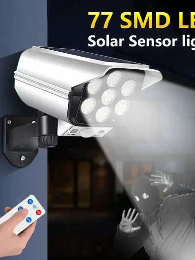 Smart Solar Powered Wall Lamp with Remote Motion Sensor