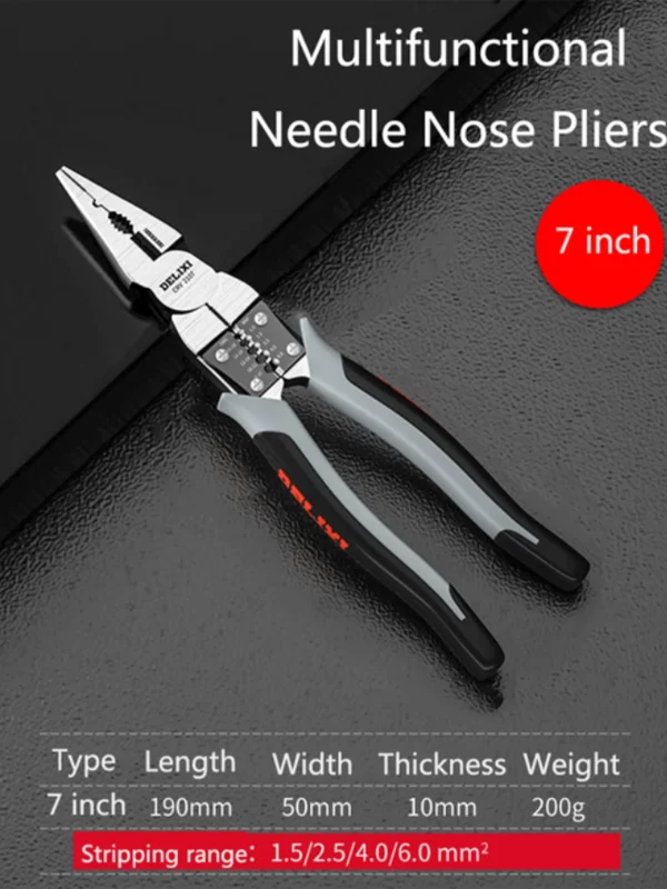 Multifunctional Universal Diagonal Pliers Needle Nose  Wire Cutters Electrician - Image 9
