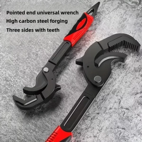 Multifunction Auto Power Grip Pipe Wrench Metal Self Adjusting Spanner - Image 5