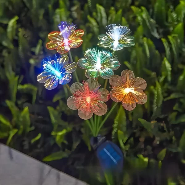 Garden Solar Flower Lights Outdoor 6LED Decor Light Waterproof - Image 7
