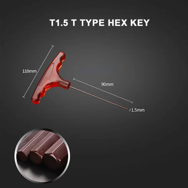T-type Allen Wrench Mills S2 Steel Allen Wrench Set M4 Allen Wrench M6 T-type Allen Wrench - Image 14