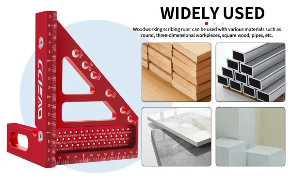 Imperial 3D Multi-Angle Measuring Ruler, 45/90 Degree - Image 13