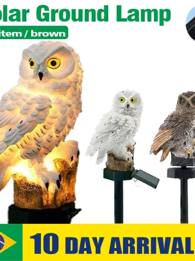 Solar Owl Light LED Waterproof Stake Light