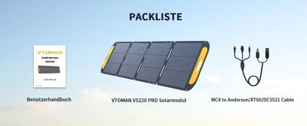 VTOMAN VS220 PRO 220W Solar Panel Kit Complete 48V Power - Image 18