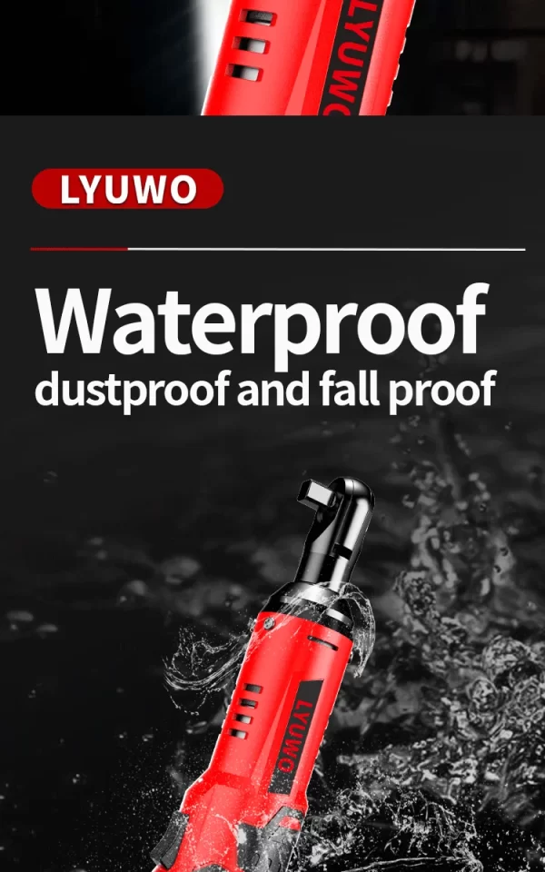 LYUWO 3/8 Rechargeable Electric , Ratchet Set, Angle Drill, Screwdriver - Image 19