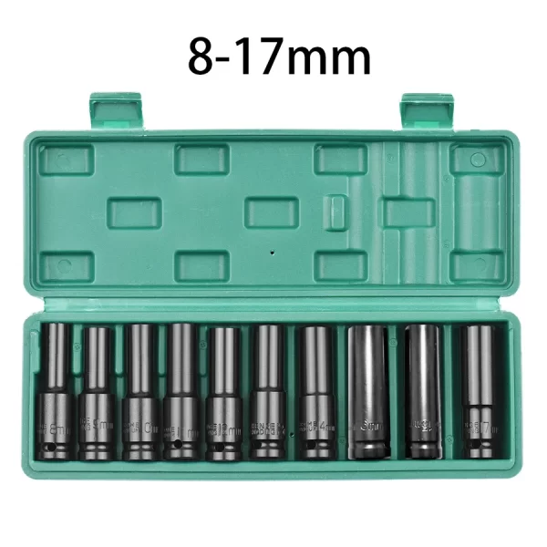 1/2Inch Drive 6-Point Impact Socket Set 10-Piece Metric Sizes 8-24m/10-24mm - Image 8