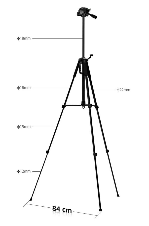 Portable Lightweight Tripod & Laser Levels Accressios With Carrying Bag and 1/4 Inch Thread - Image 14