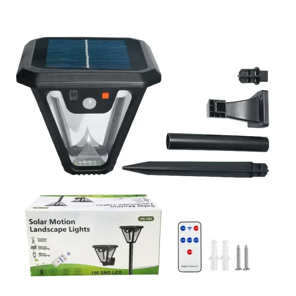 5000K Solar Pathway Garden Decor Lights Outdoor With Motion Sensor IP65 Waterproof - Image 7