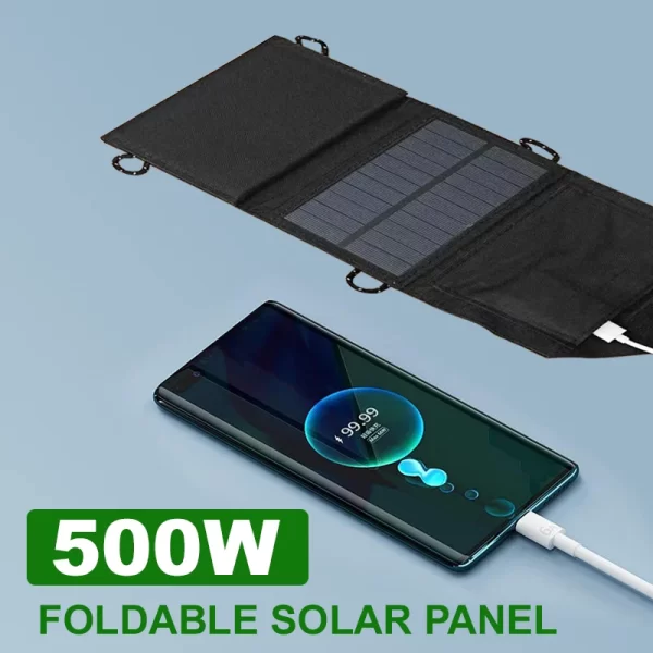 Foldable Solar Panel 500W  Portable Solar Panels Fast Charger - Image 6