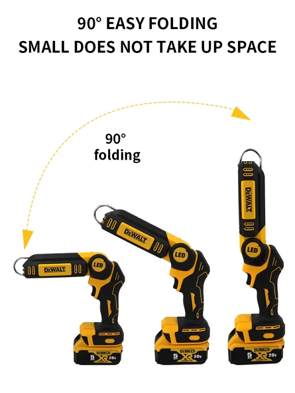 Dewalt 20V 90 Degree Folding LED Work Light - Image 16