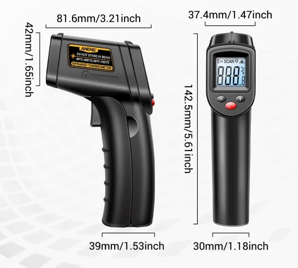 ANENG TH201 Celsius Display Digital Infrared Thermometer - Image 31