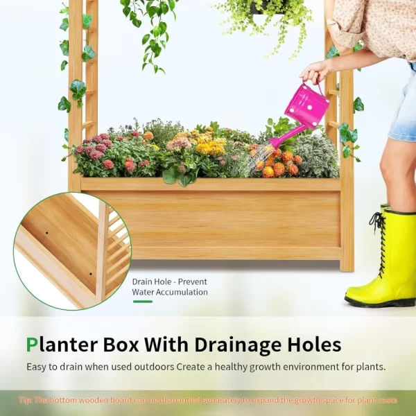 Raised Garden Bed with Trellis - Image 2