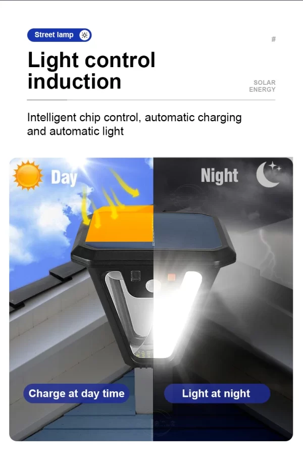 5000K Solar Pathway Garden Decor Lights Outdoor With Motion Sensor IP65 Waterproof - Image 10