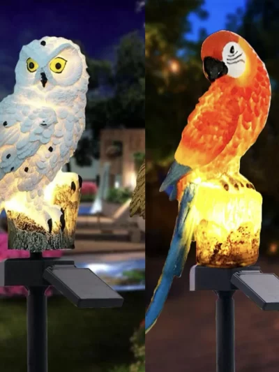 Solar Lamp Owl /ParrotAnimal Solar Garden Lights