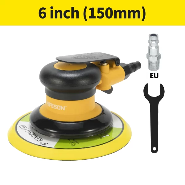 HIFESON 5inch/6inch Pneumatic Orbital Sander Air Polisher - Image 10